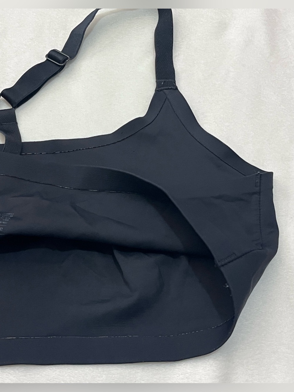 Auden Black Seamless T-Back Bralette - Women Intimates Thin Very Soft Size XL - Picture 9 of 11